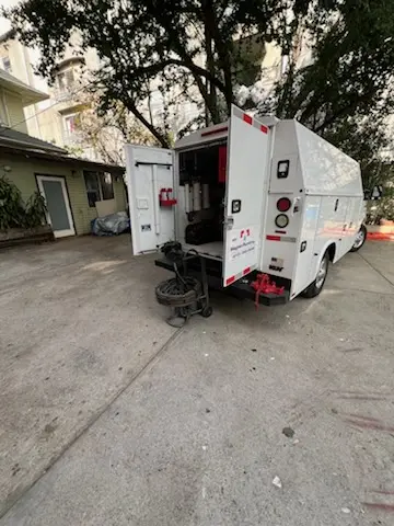 Magnet Plumbing service vehicle on-site for Water Heater Repair in Homestead Hills