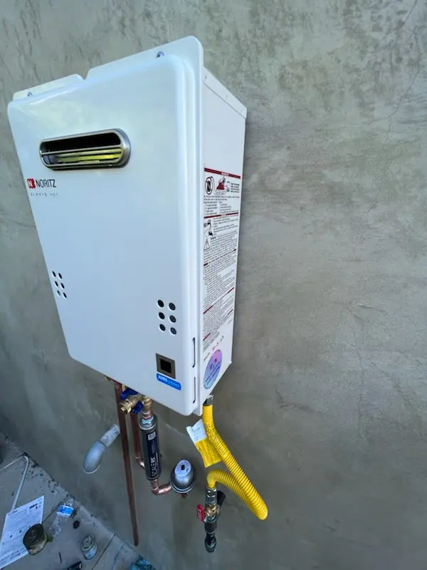 Tankless water heater installation for Homestead Hills homes